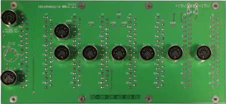 DIN Outputs View, 7 Input Audio Backplane for Hi-Speed "01" Model Steenbeck Film Editor