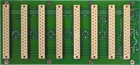 Card Cage View, 7 Input Audio Backplane for Hi-Speed "01" Model Steenbeck Film Editor